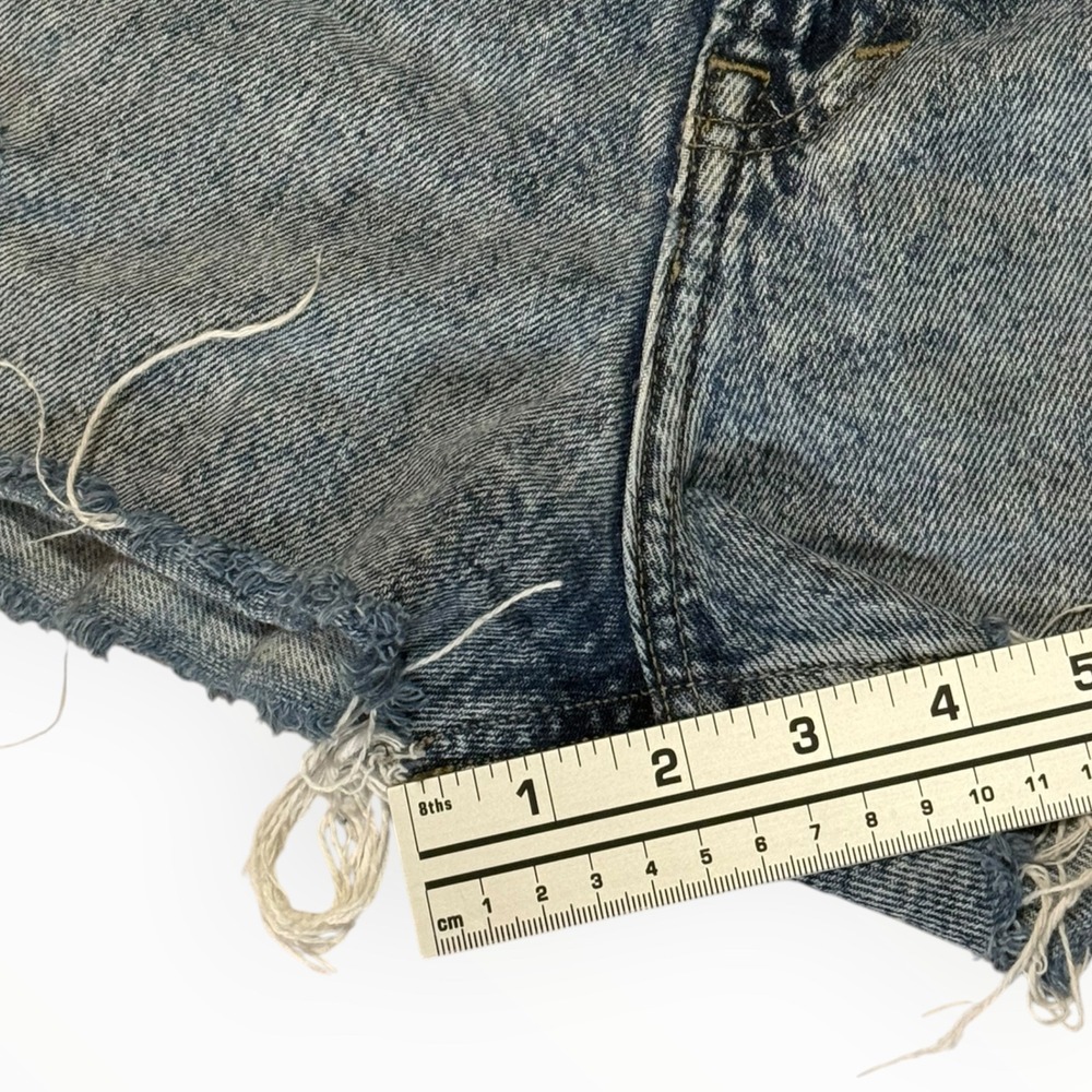 Lucky Brand Denim Shorts Womens 8/29 Blue Excellent Distressed High Rise Cut Off - Picture 6 of 10